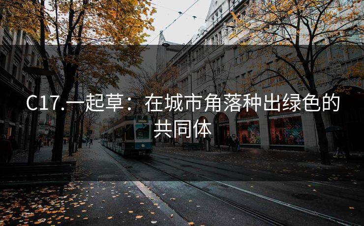 C17.一起草：在城市角落种出绿色的共同体