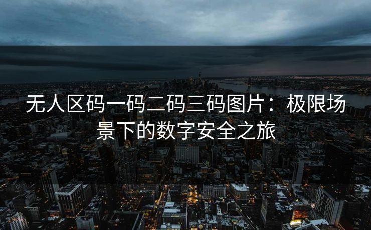 无人区码一码二码三码图片：极限场景下的数字安全之旅